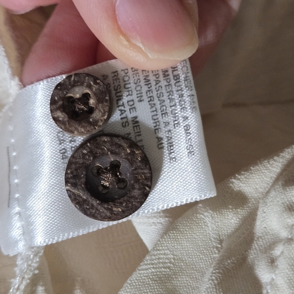 Tommy Bahama Men's Xlx 💯 Silk Cream Short Sleeve Button Shirt - Picture 10 of 10